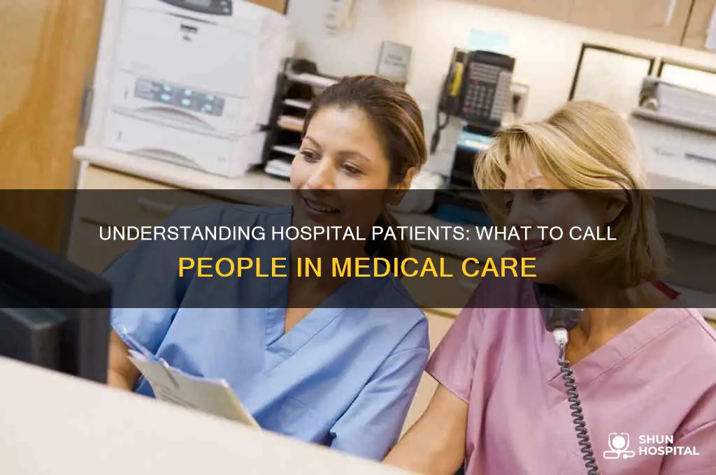 what do you call people who are in hospital
