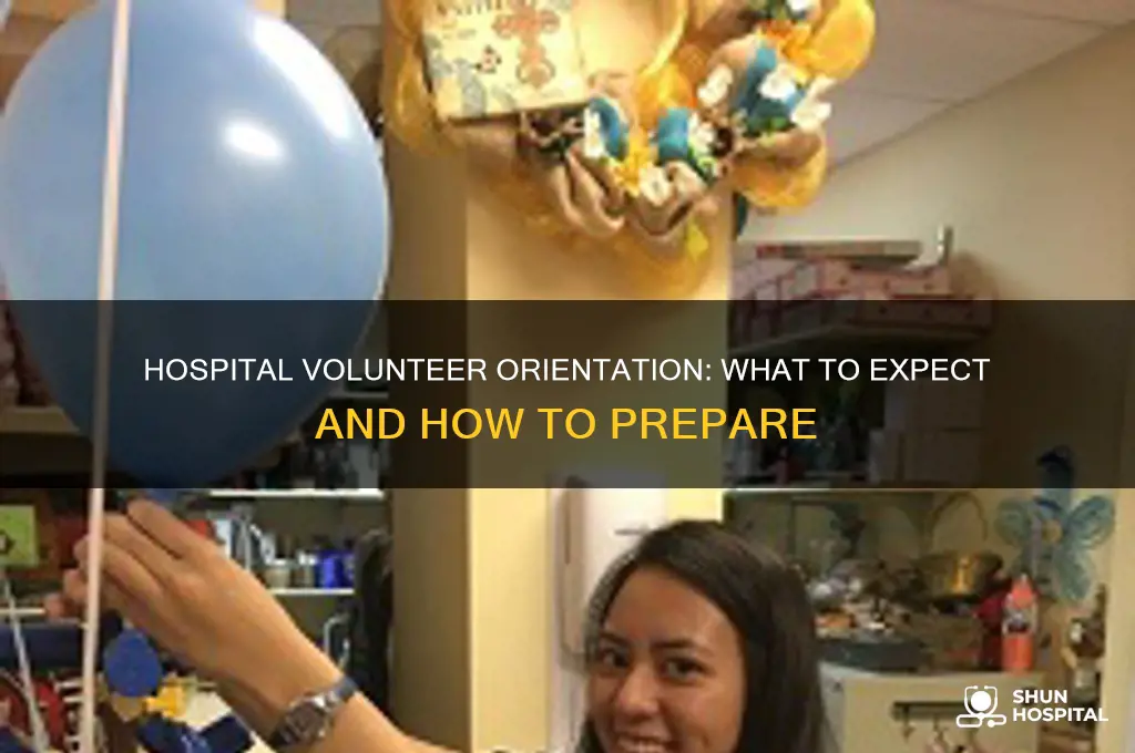 what do you do at a hospital volunteer orientation