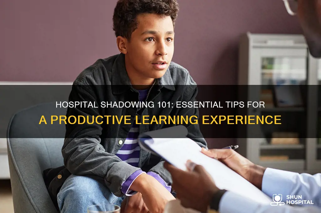 what do you do when you shadow at a hospital
