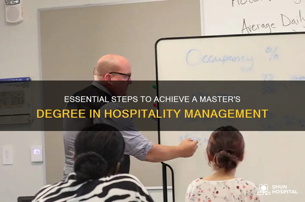 what do you need to make a master in hospitality