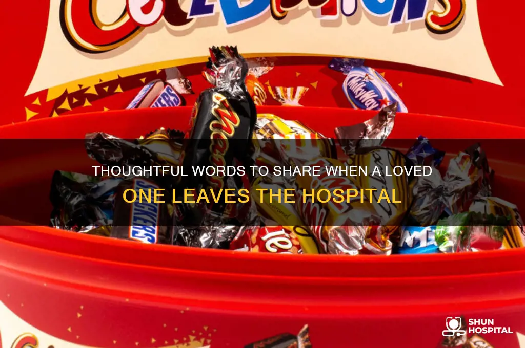 what do you say when someone is discharged from hospital