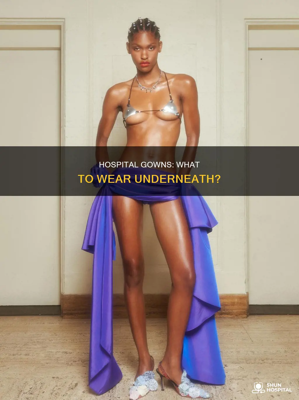what do you wear under hospital gown