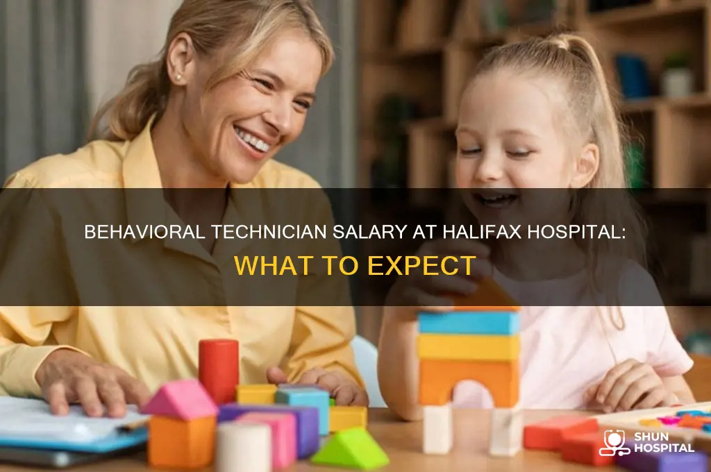 what does a behavioral technician earn at halifax hospital