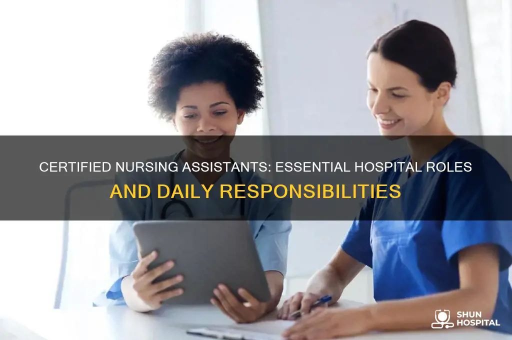 what does a certified nursing assistant do in a hospital