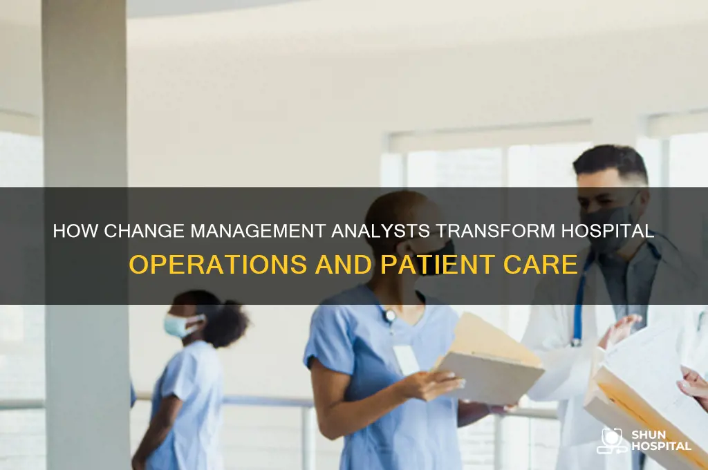 what does a change management analyst do for a hospital