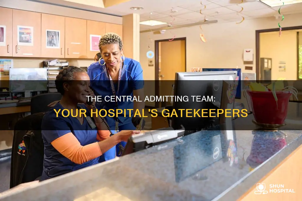 what does a hospital central admitter do
