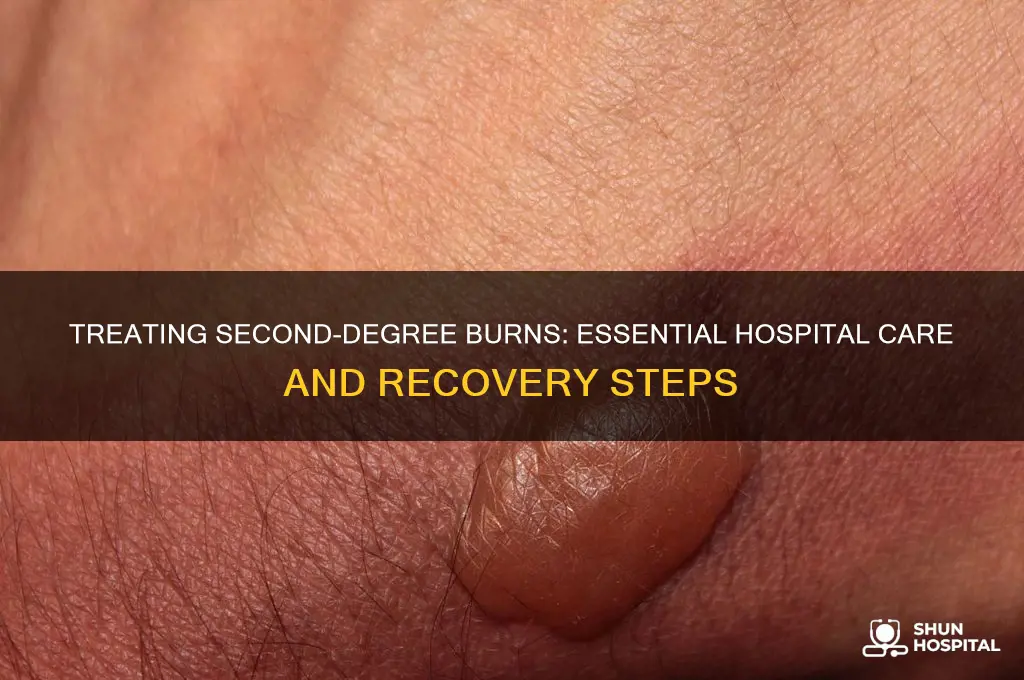 what does a hospital do for second degree burns
