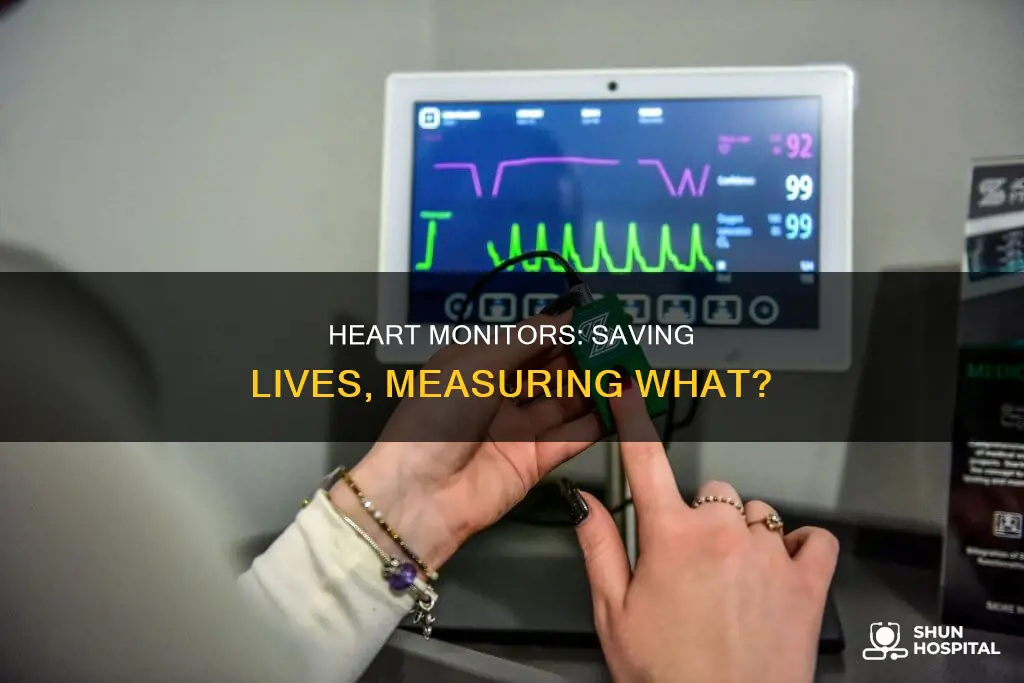 what does a hospital heart monitor measure