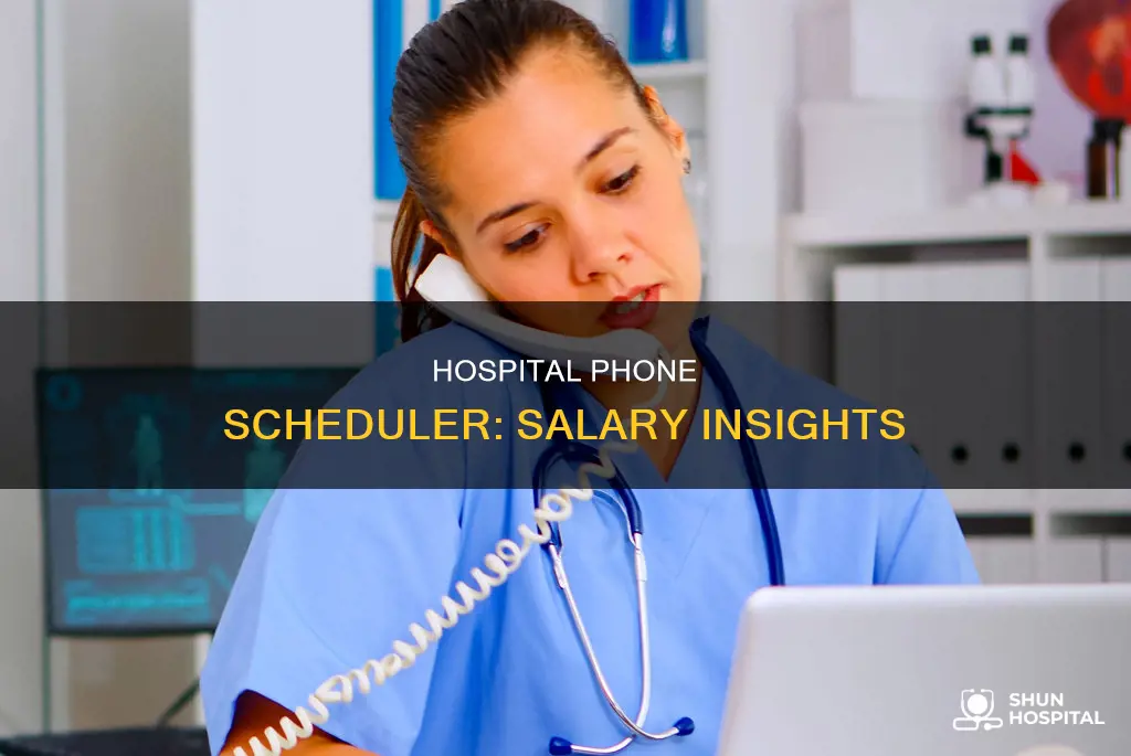 what does a hospital phone scheduler make