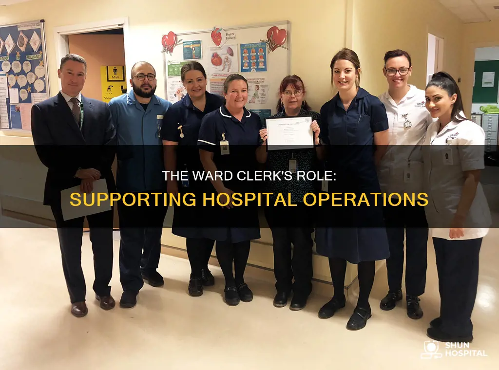 what does a hospital ward clerk do