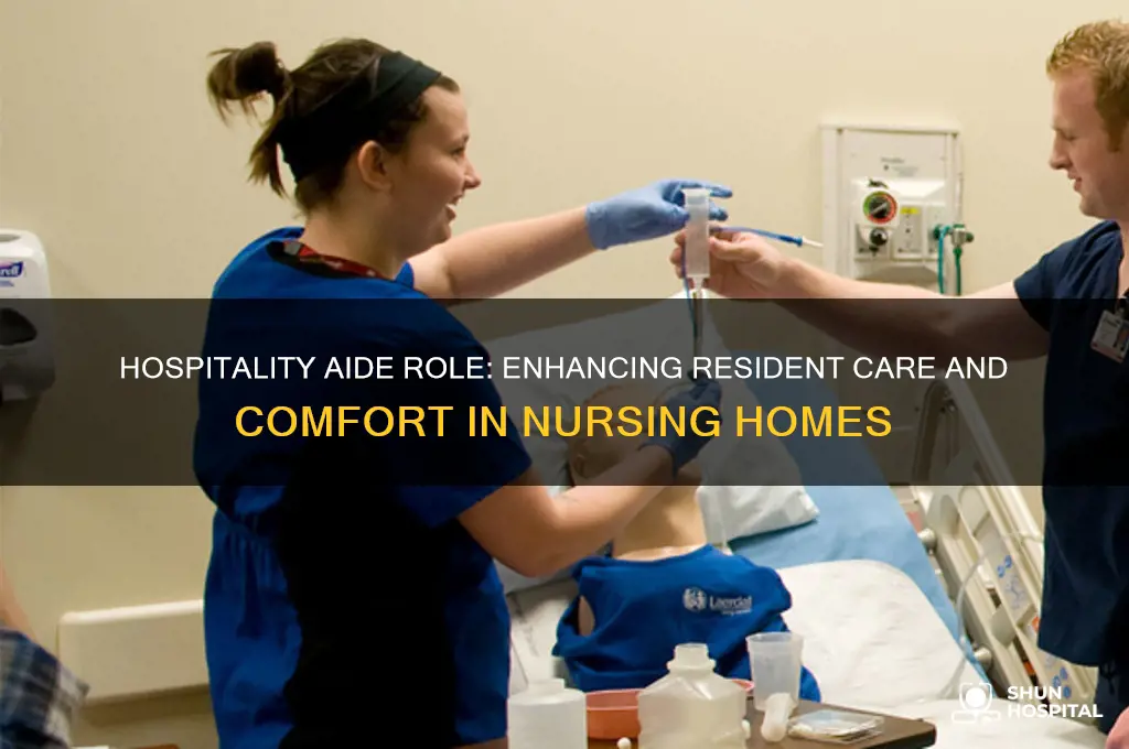 what does a hospitality aide do in a nursing home
