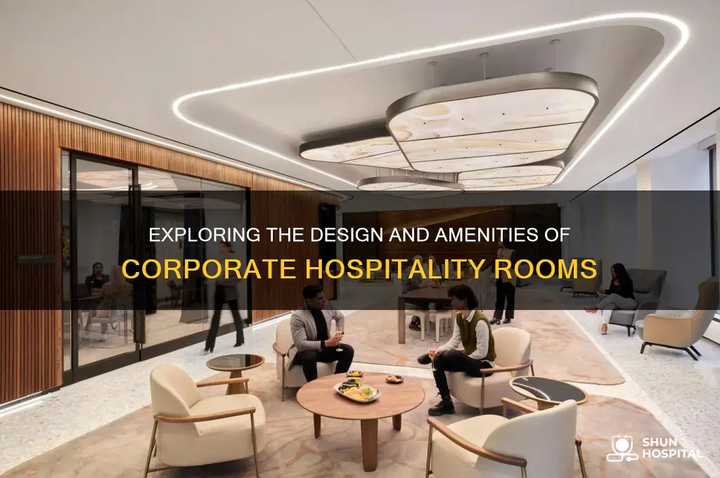 what does a hospitality room at a business look like