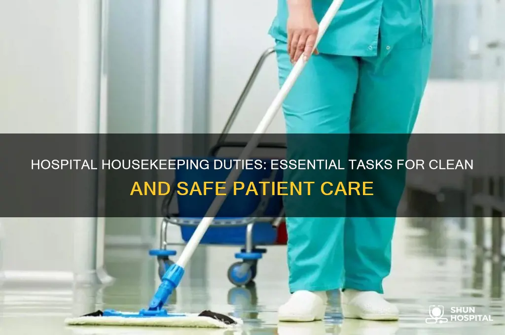 what does a housekeeper have to do at the hospital