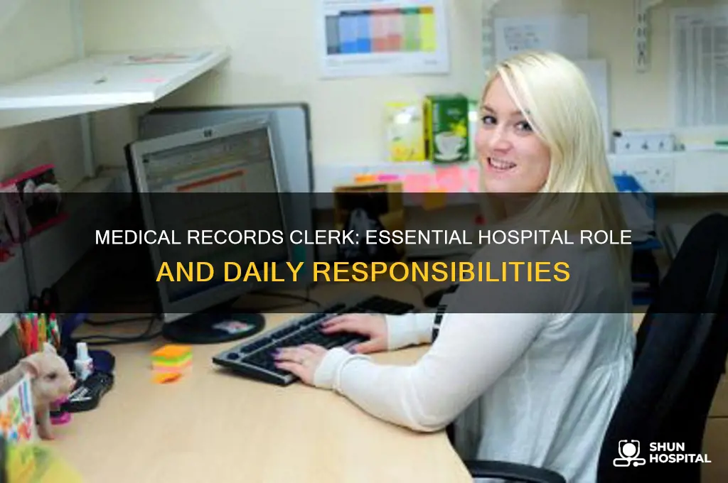 what does a medical records clerk do in a hospital