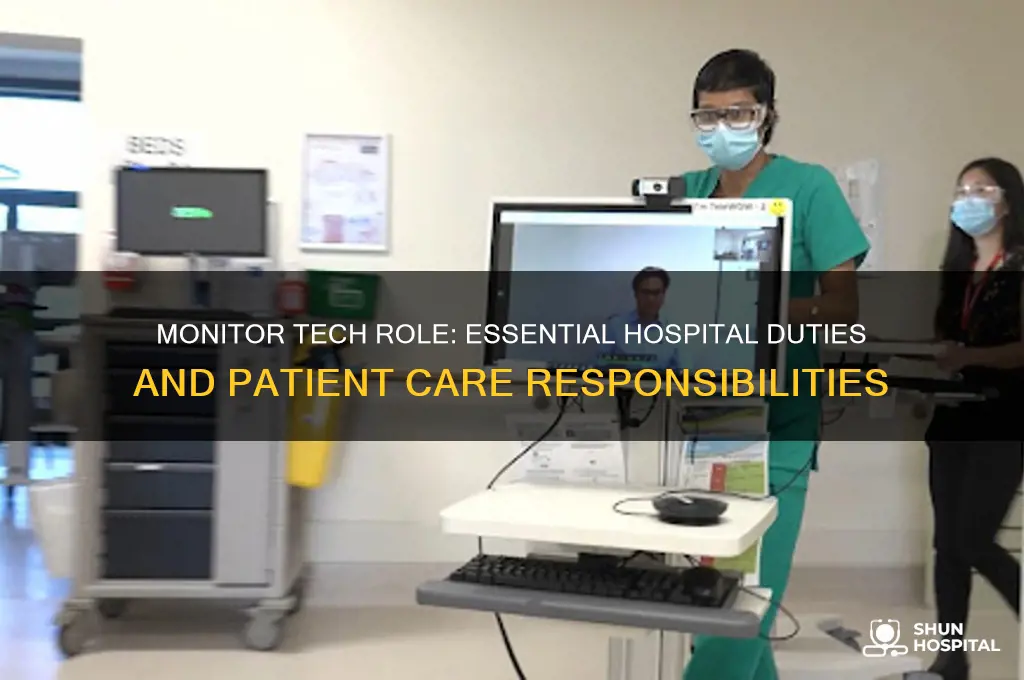 what does a monitor tech do at a hospital