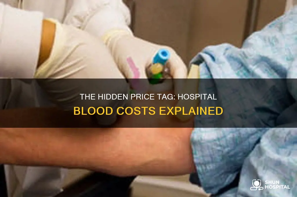 what does a pint of blood cost at the hospital
