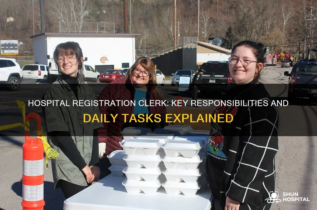 what does a registration clerk at a hospital do