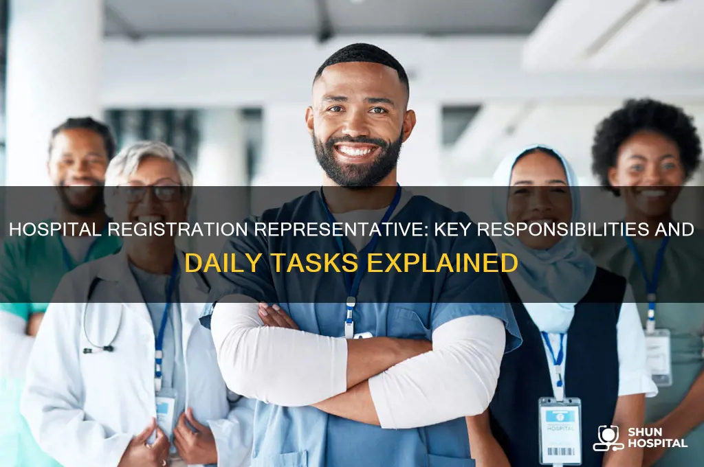 what does a registration representative at a hospital do