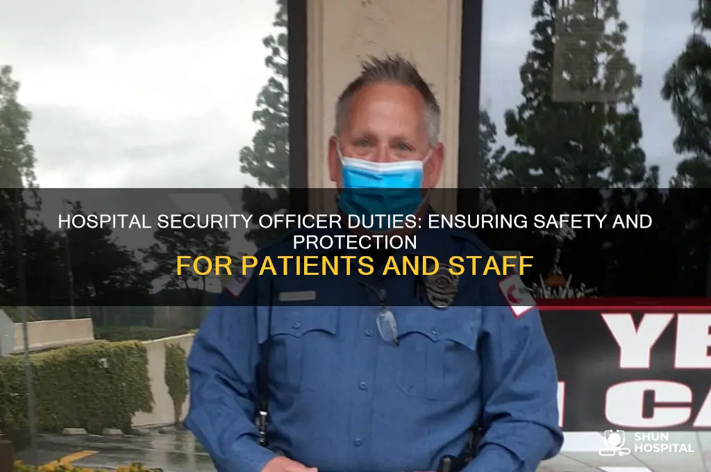 what does a security officer at a hospital do