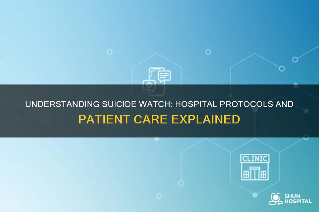 what does a suicide watch look like in a hospital