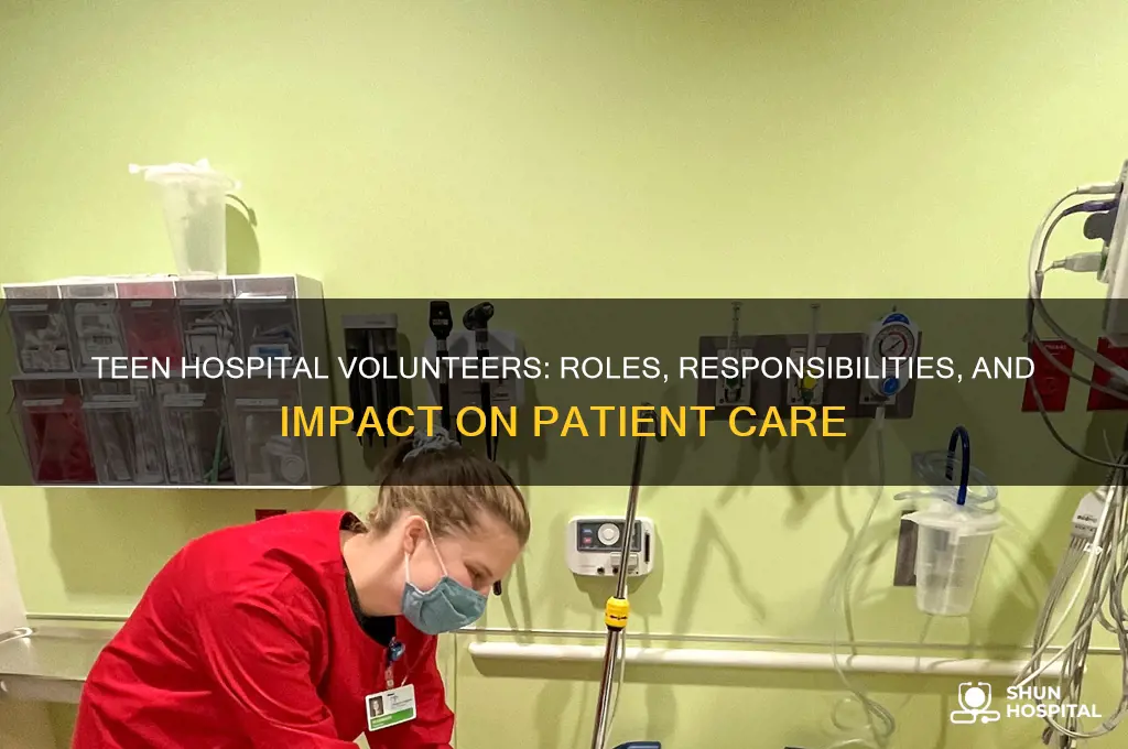what does a teen volunteer do at a hospital