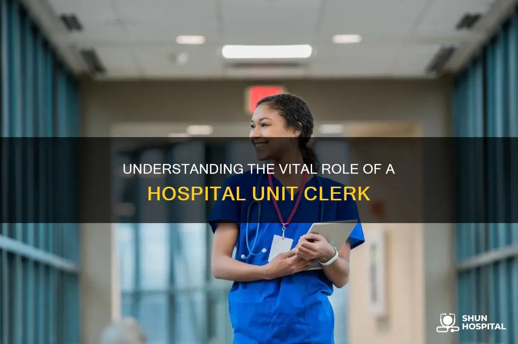 what does a unit clerk do in a hospital