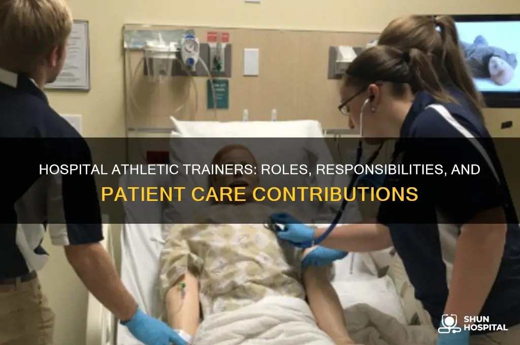 what does an athletic trainer do in a hospital