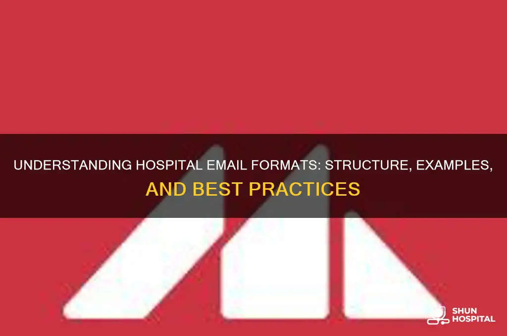 what does an email address for a hospital look like