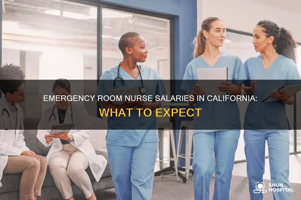 what does an emergency room nurse hospital make in california