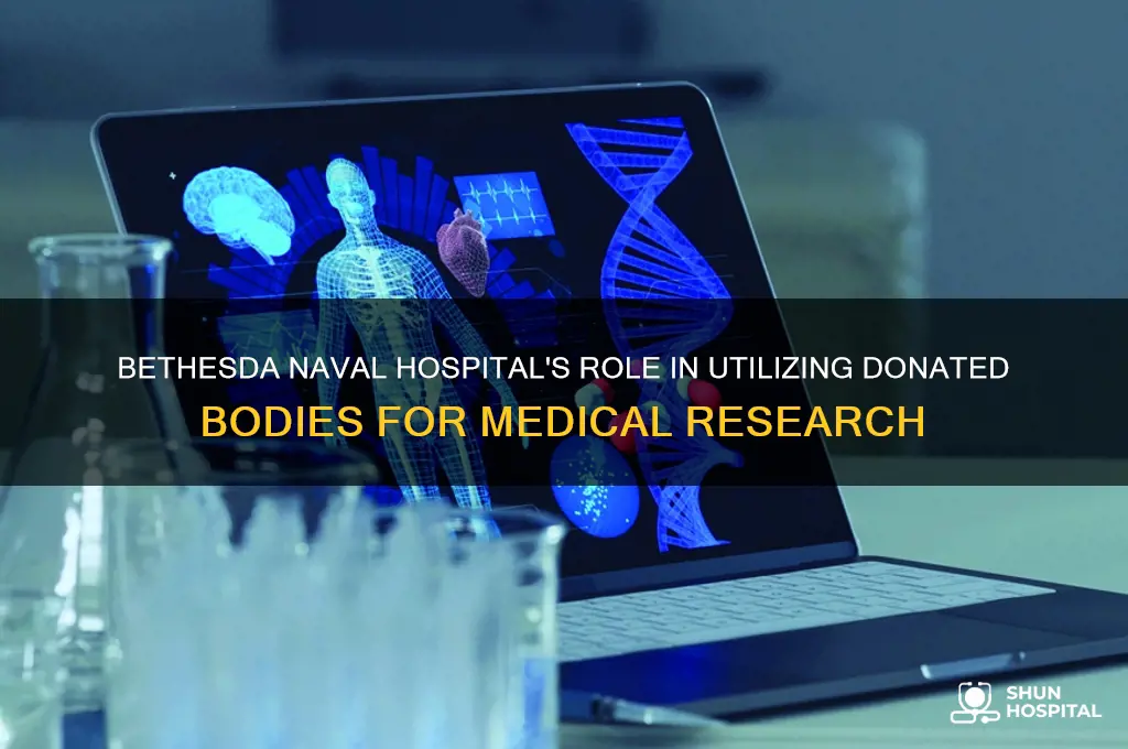 what does bethesda naval hospital do with donated bodies