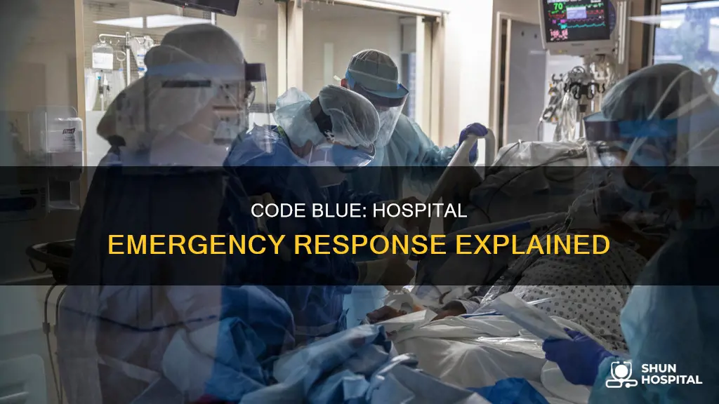 what does code blue in a hospital