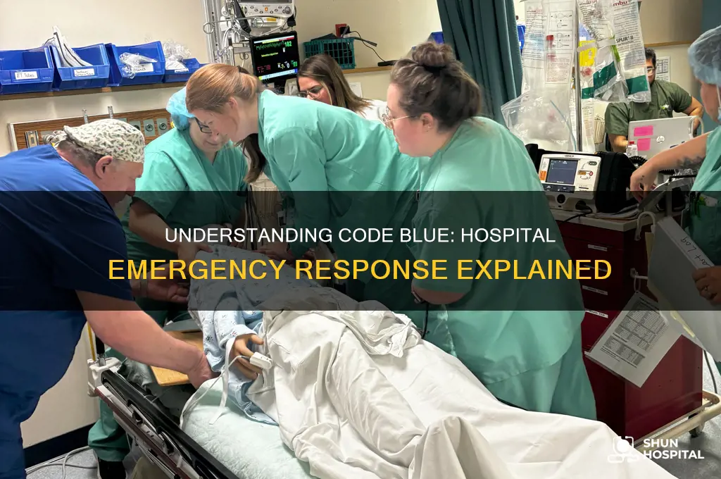 what does code blue stand for in a hospital