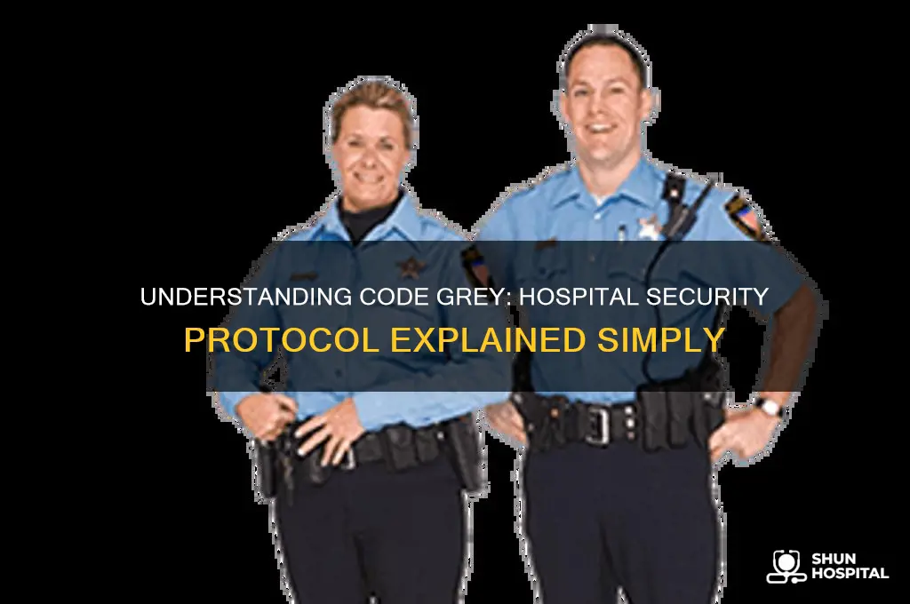 what does code grey stand for in a hospital