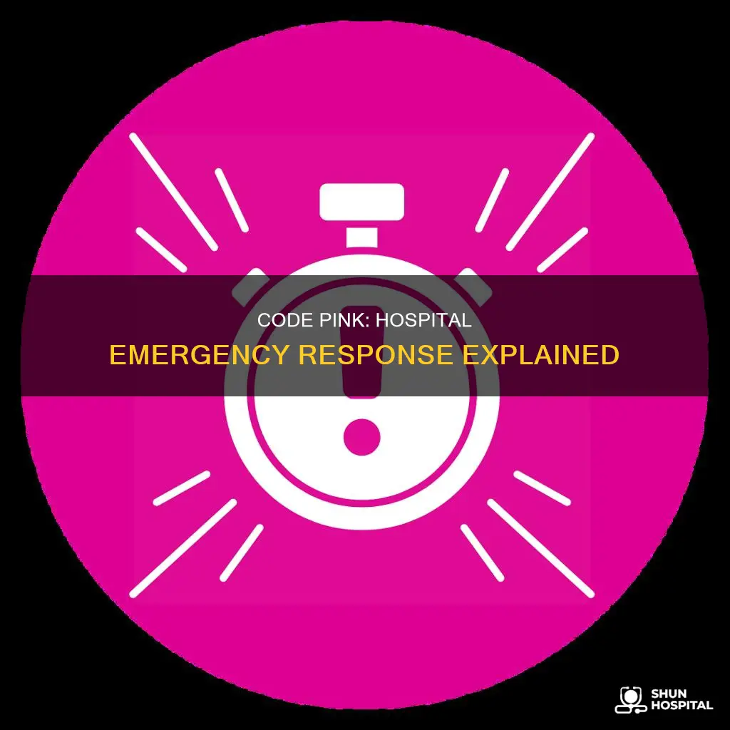 what does code pink in a hospital