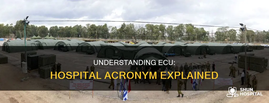 what does ecu stand for in hospital