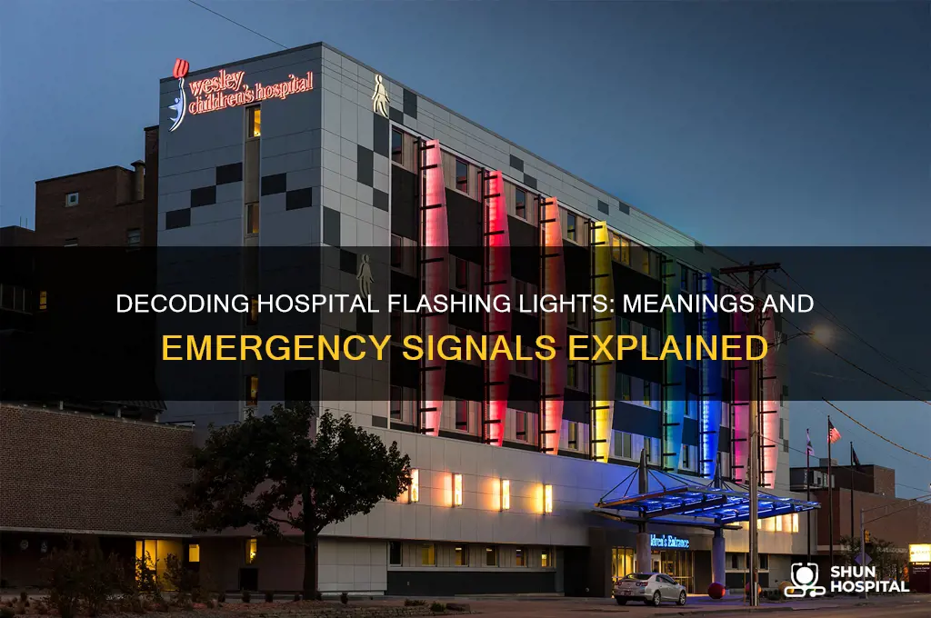 what does flashing light on a hospital stand for