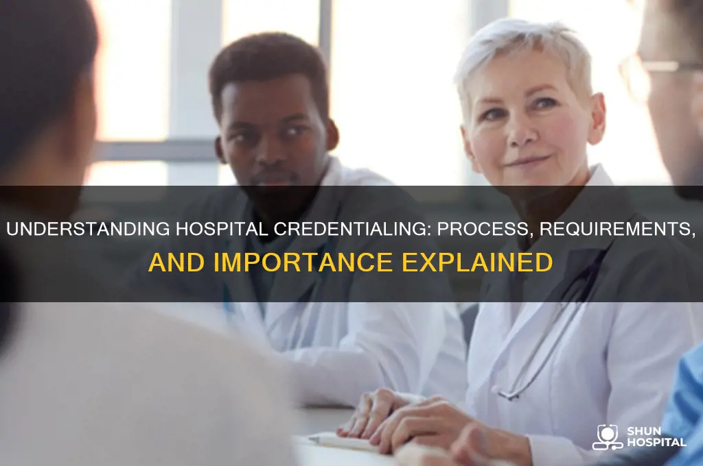 what does hospital credentialing entail