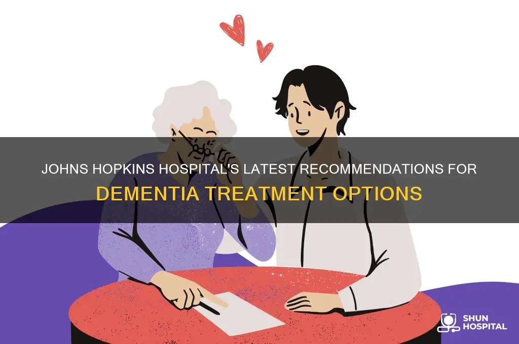 what does johns hopkins hospital recomen for demenitia cure