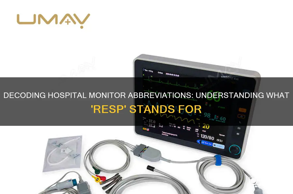 what does resp stand for on a hospital monitor