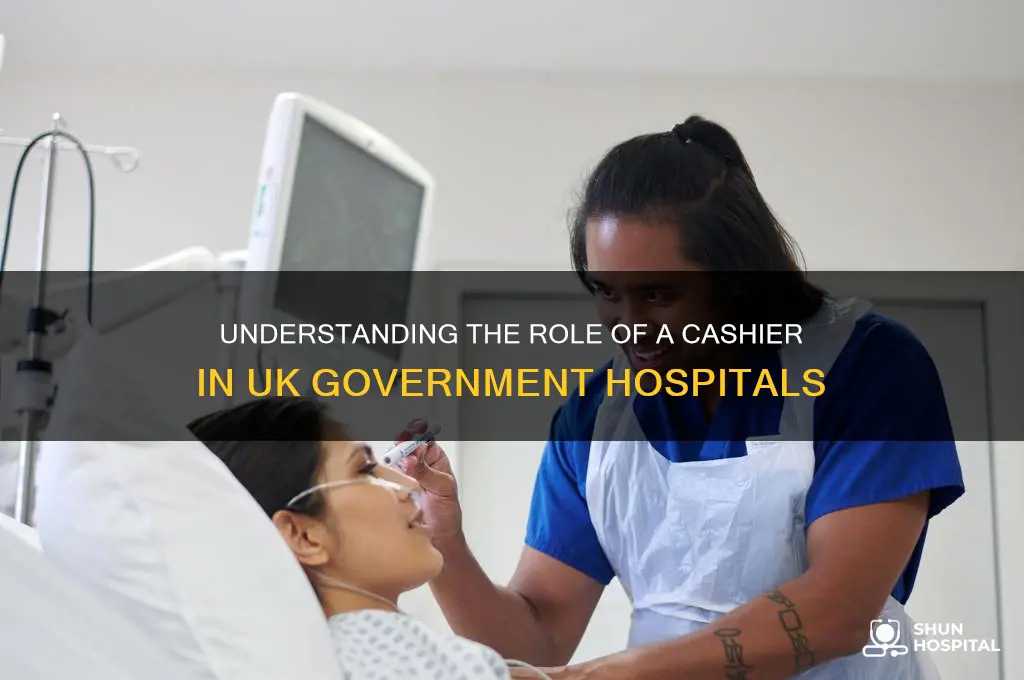 what does the cashier in a uk government hospital do