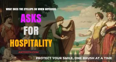 Cyclops' Response to Odysseus' Plea for Hospitality in Homer's Odyssey