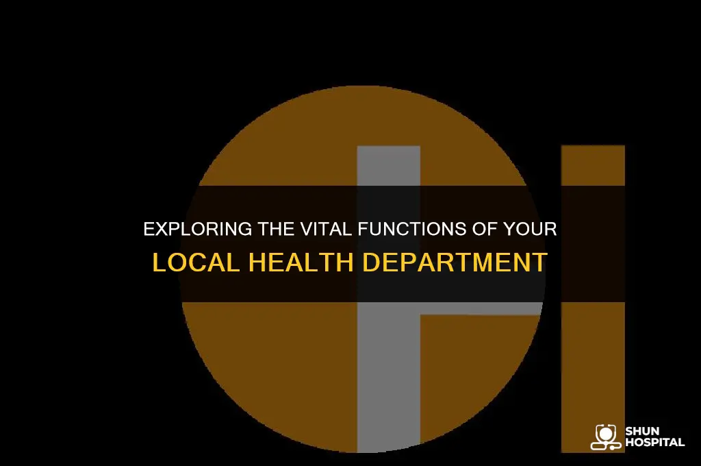 what does the health department do
