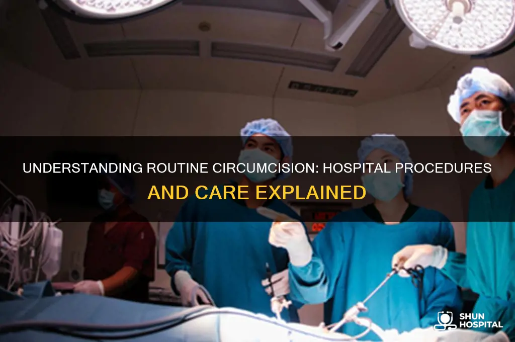 what does the hospital do during a routine circumcision