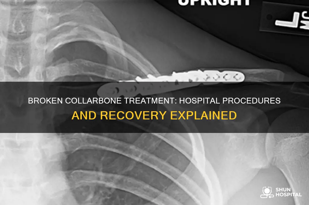 what does the hospital do for a broken collarbone