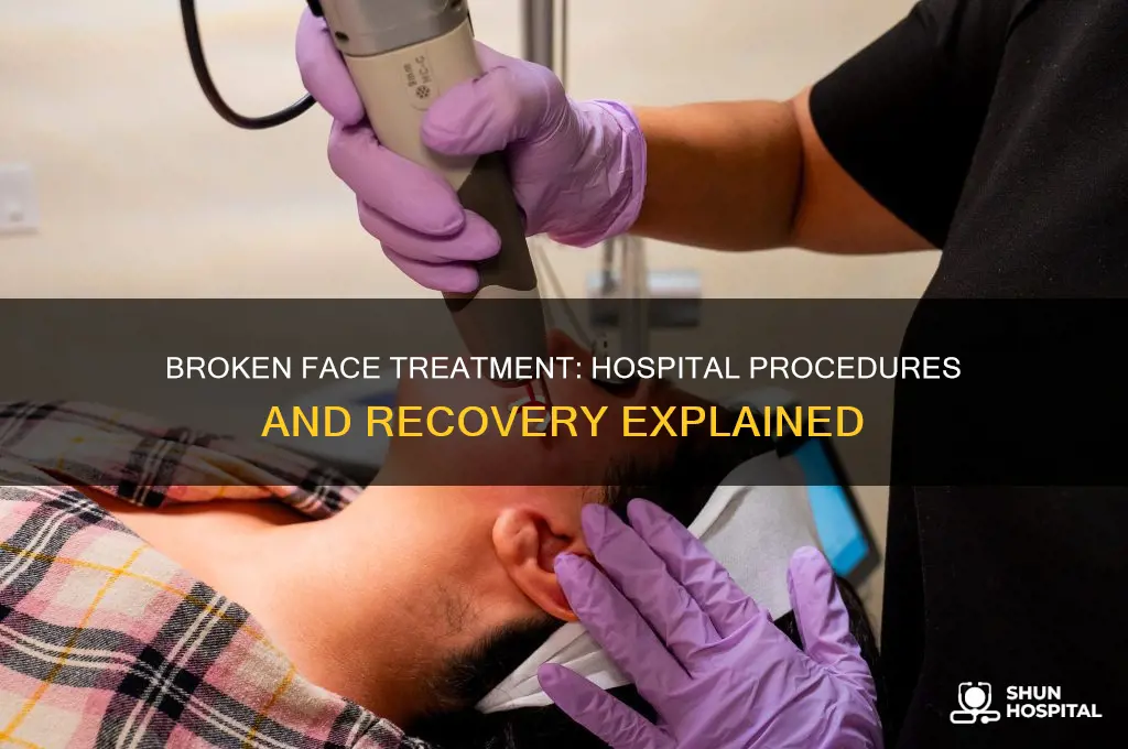 what does the hospital do for a broken face
