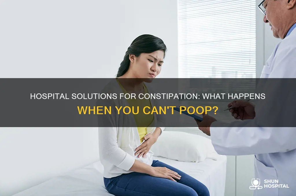 what does the hospital do if yoy cant poop