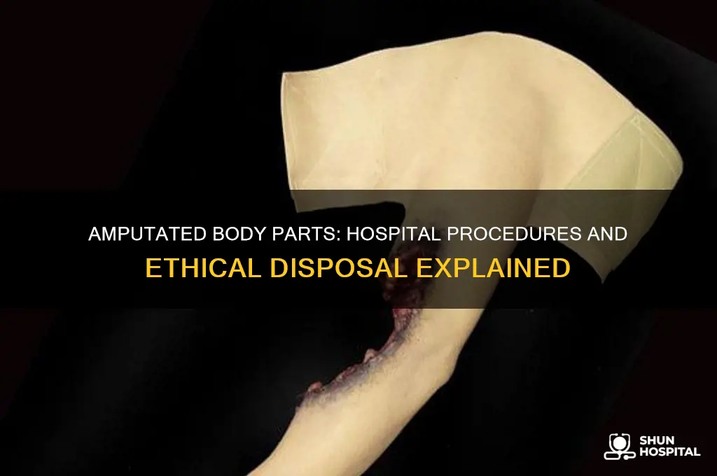 what does the hospital do with amputated body parts