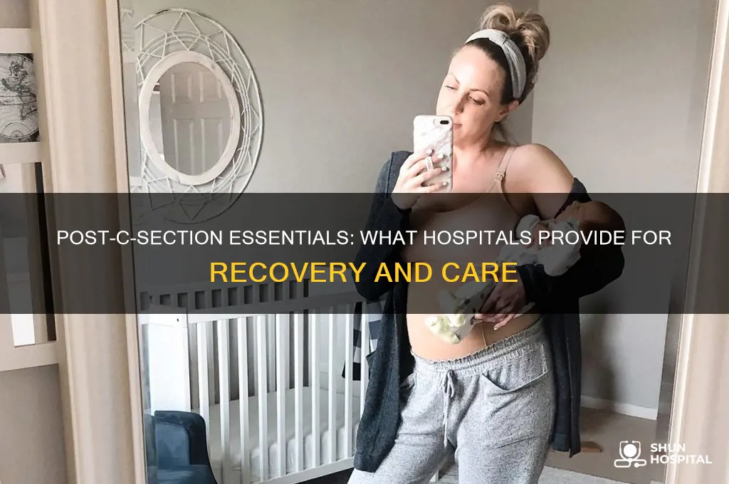 what does the hospital give you after a c section