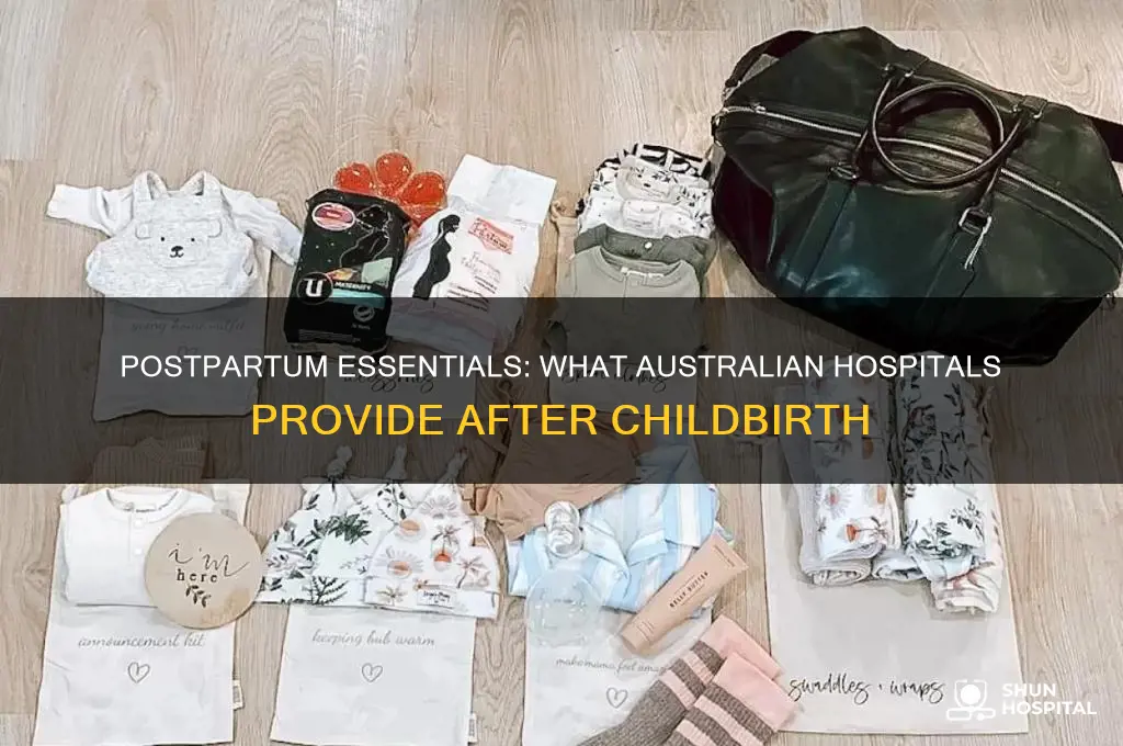 what does the hospital give you after birth australia