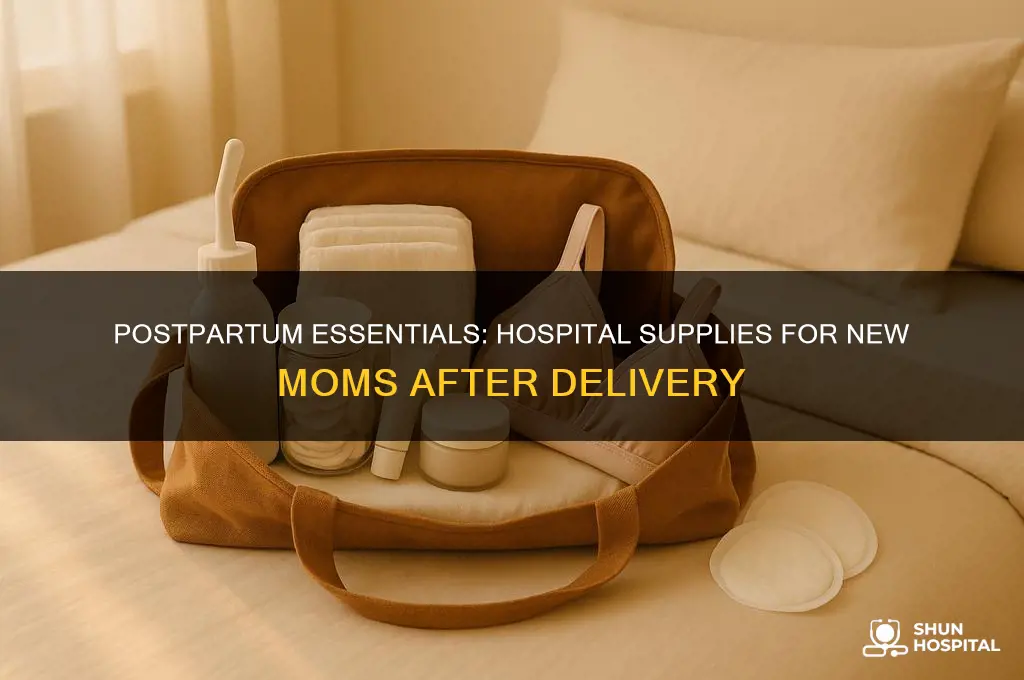 what does the hospital give you for post partum